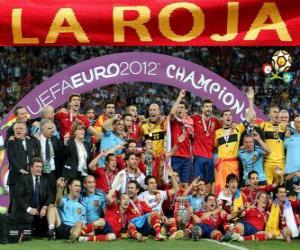 пазл Испания, чемпион УЕФА Евро 2012